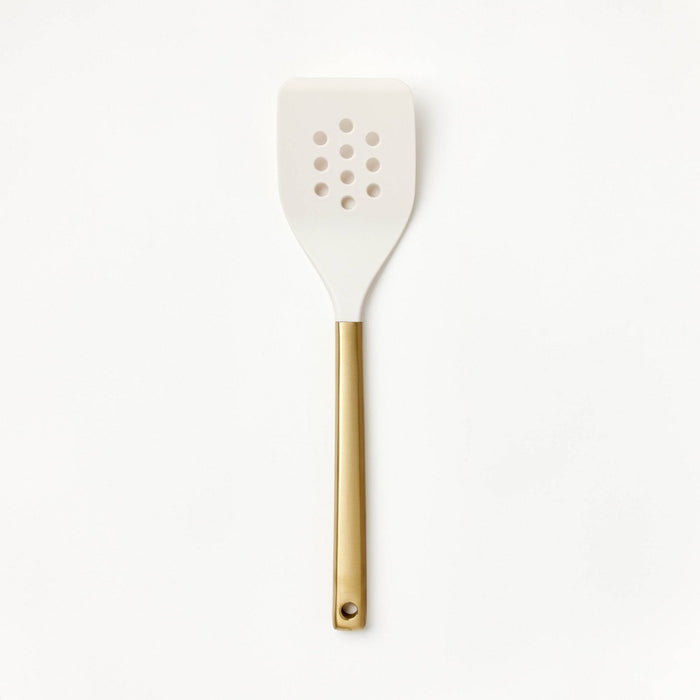 Stainless Steel and Nylon Slotted Turner Champagne - Figmint