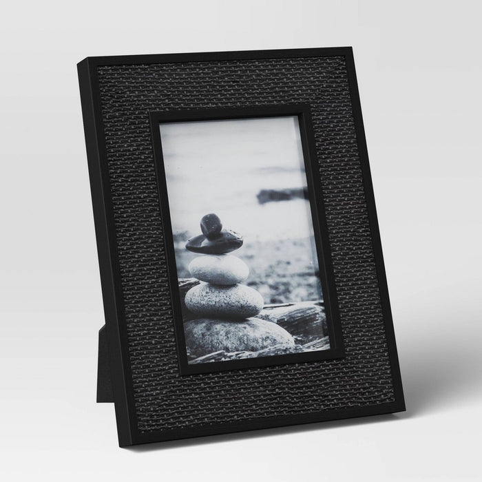4"x6" Caning Table Frame Black - Threshold