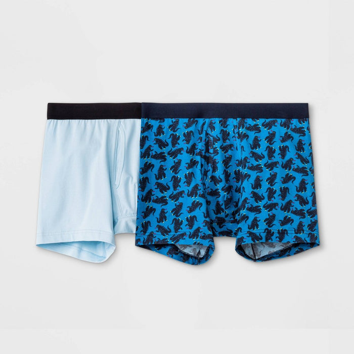 Men's Godzilla Boxer Briefs 2pk - Original Use Blue S