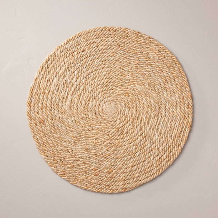 15" Natural Jute Coiled Charger Placemat - Hearth & Hand with Magnolia