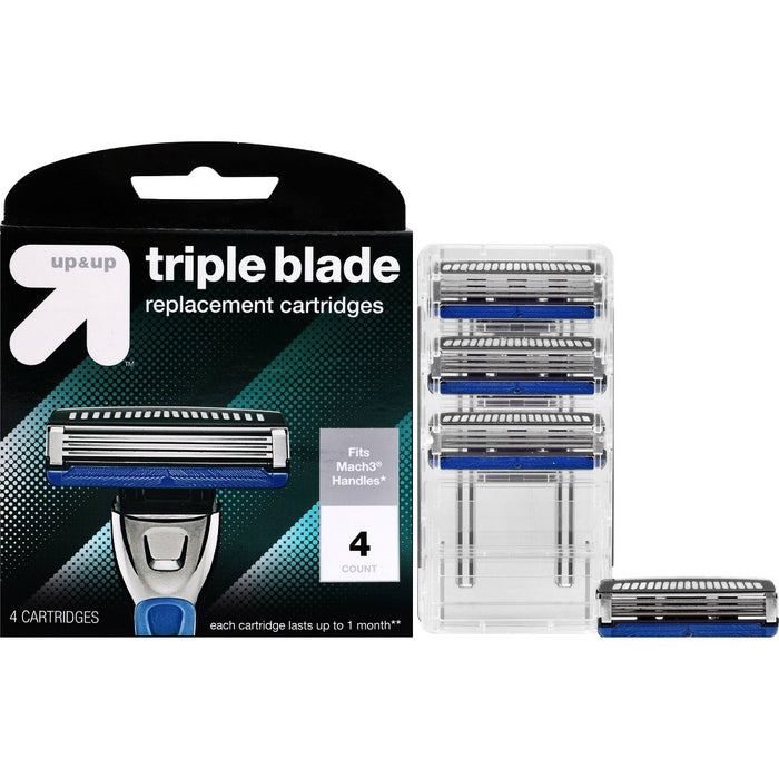Triple Blade Replacement Cartridges - 4ct - up & up