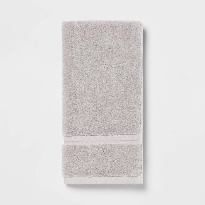Spa Plush Hand Towel Light Gray - Threshold