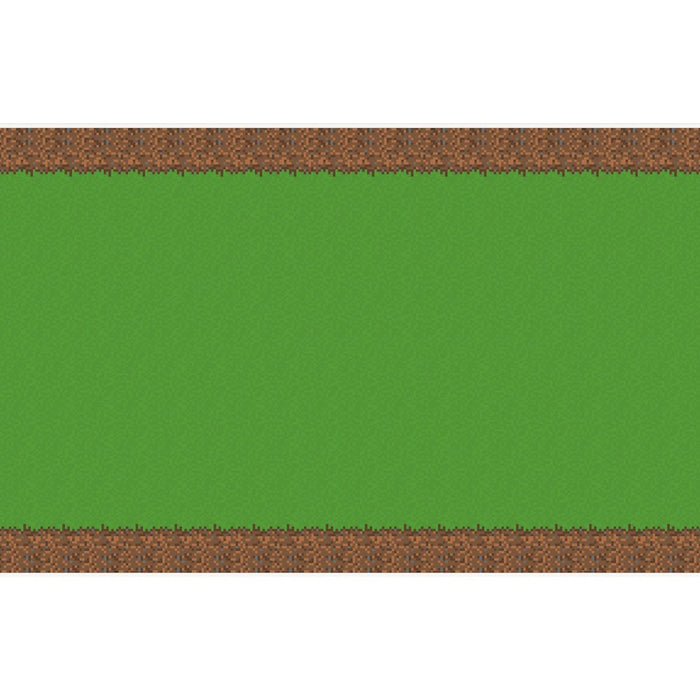 Minecraft 84"x54" Reusable Table Cover Green/Brown