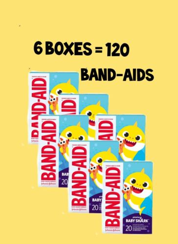 Band-Aid Baby Shark Side Cap - 20ct