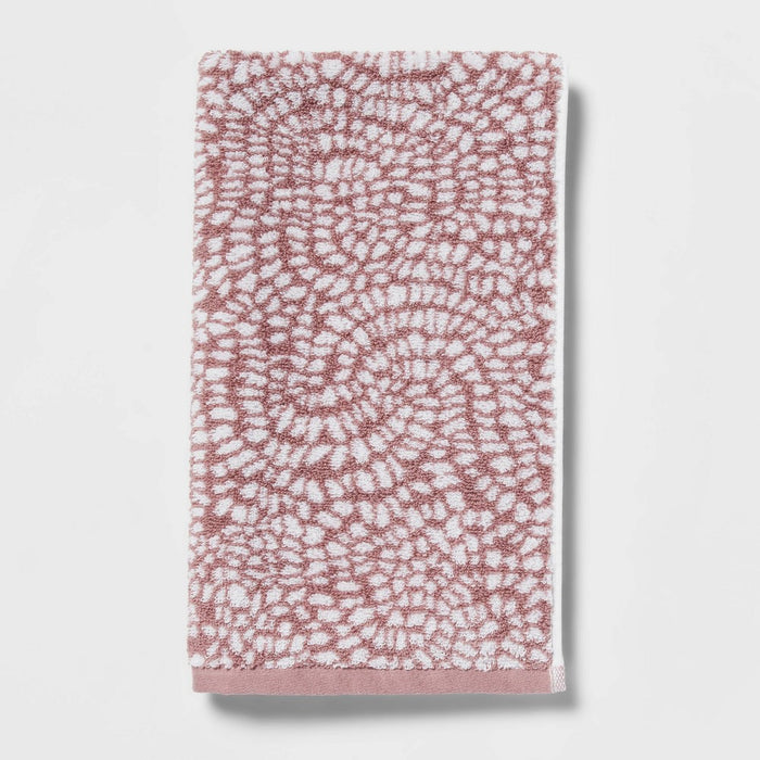 Performance Plus Hand Towel Mauve Geo - Threshold
