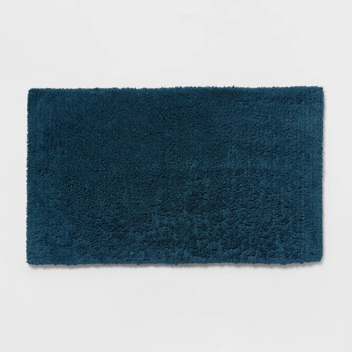 20"x34" Performance Plus Cotton Reversible Bath Rug/Runner Turquoise - Threshold