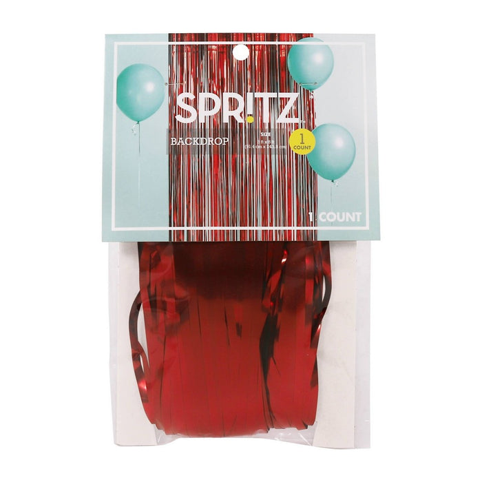 Fringe Backdrop Decor Red - Spritz