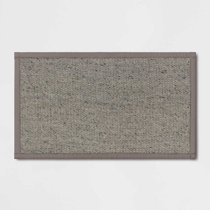 34" x 20" Textured Pet Kitchen Rug Gray - Threshold