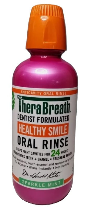 TheraBreath Anticavity Fluoride Oral Rinse - 16 fl oz EXP 09/2025