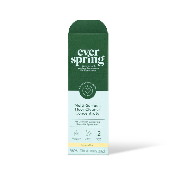 Multi-Purpose Floor Cleaner Concentrate - 0.42oz/2ct - Everspring