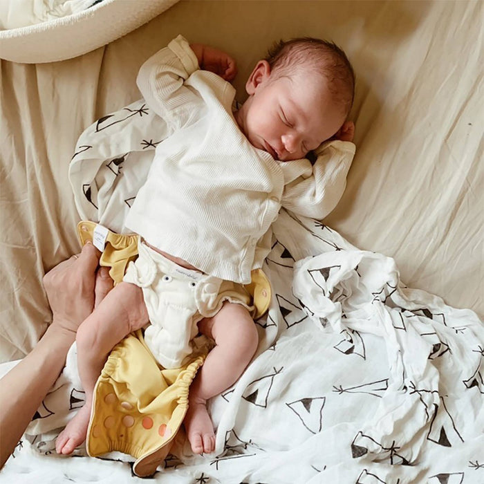 Esembly Inner Organic Cotton Reusable Infant Diaper - Size 1 - 3ct