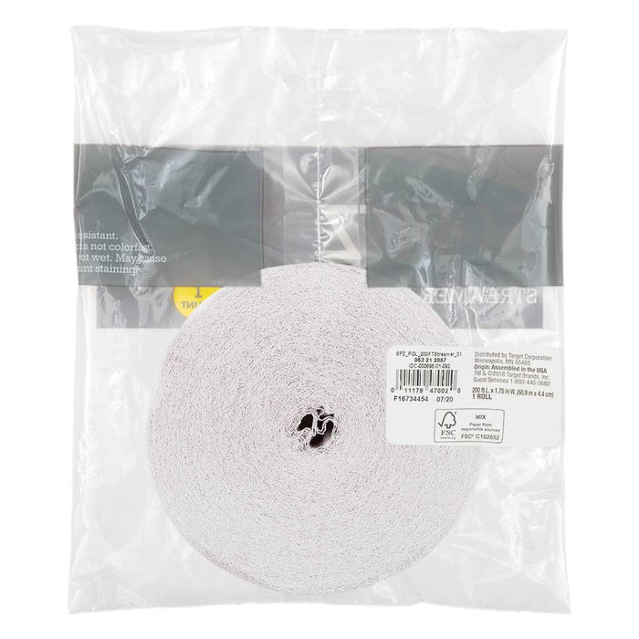White Crepe Streamer - Spritz