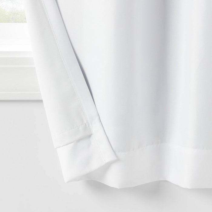 84" Pom-Pom Blackout Valance Kids' Panel White - Pillowfort