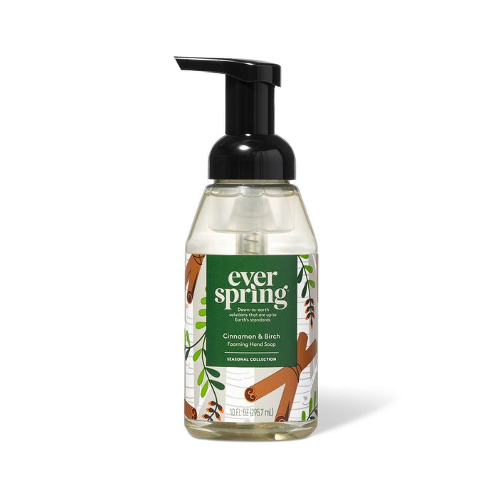 Cinnamon & Birch Foaming Hand Soap - 10 fl oz - Everspring