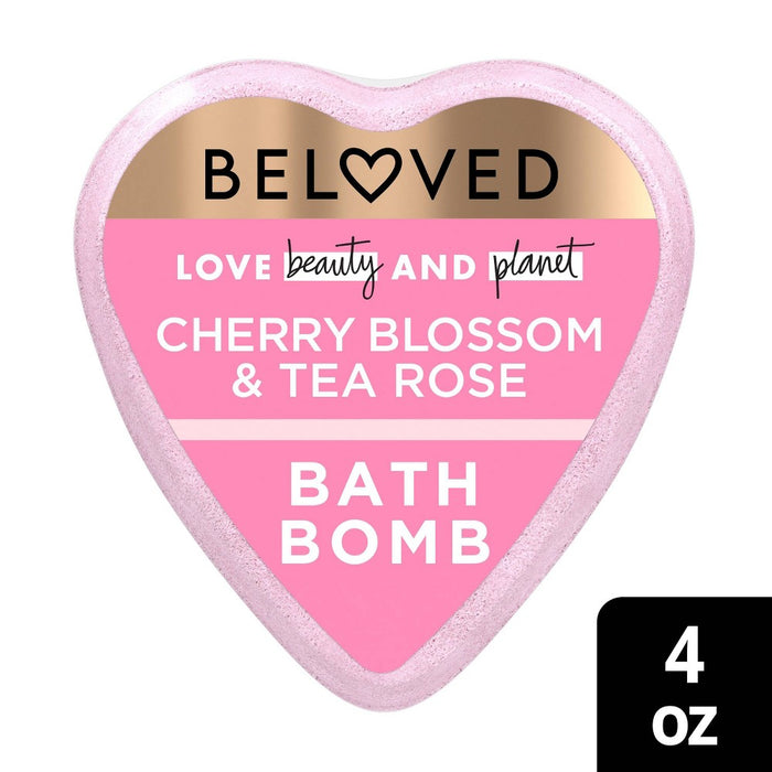 Beloved Cherry Blossom & Tea Rose Bath Bomb - 1ct/4oz