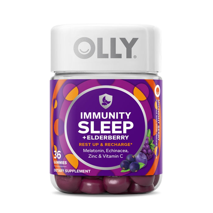 OLLY Immunity Sleep Gummies - Elderberry - 36ct