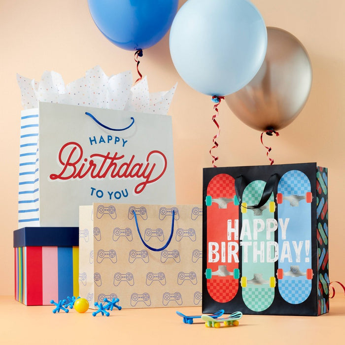 "Happy Birthday to You" Boys Large Gift Bag - Spritz