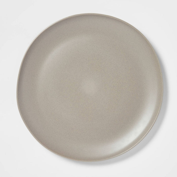 10" Plastic Redington Dinner Plate Brown - Threshold