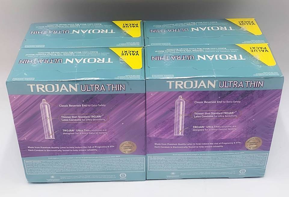 Trojan Ultra Thin Lubricated Condoms - 36ct - EXP. 4/1/2027