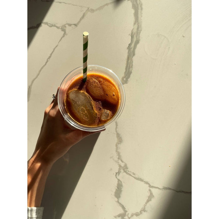 Hosted Compostable Printed Paper Straws - 50ct