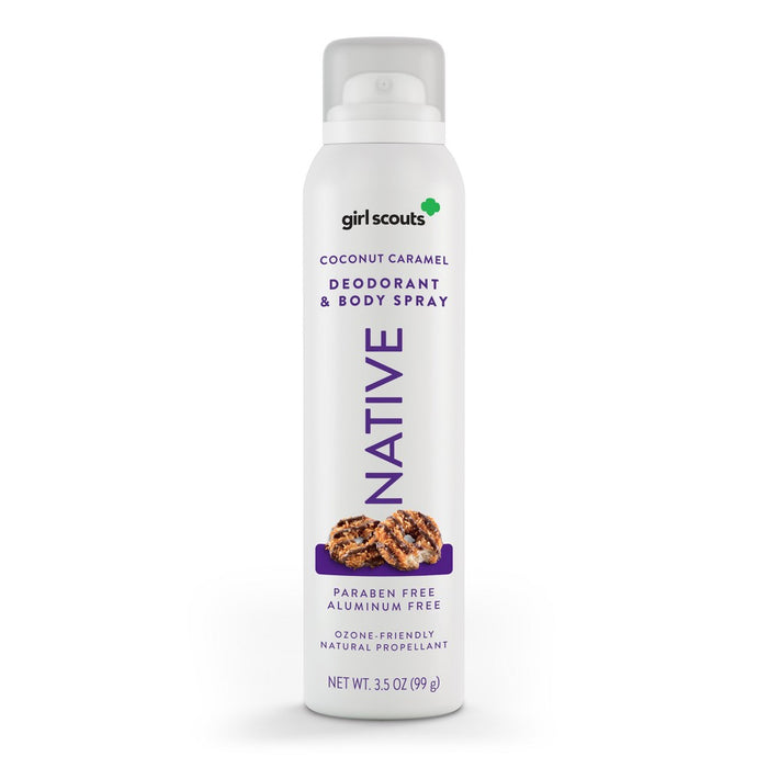 Native Limited Edition Girl Scout Coconut Caramel Cookie Deodorant Spray - 3.5oz