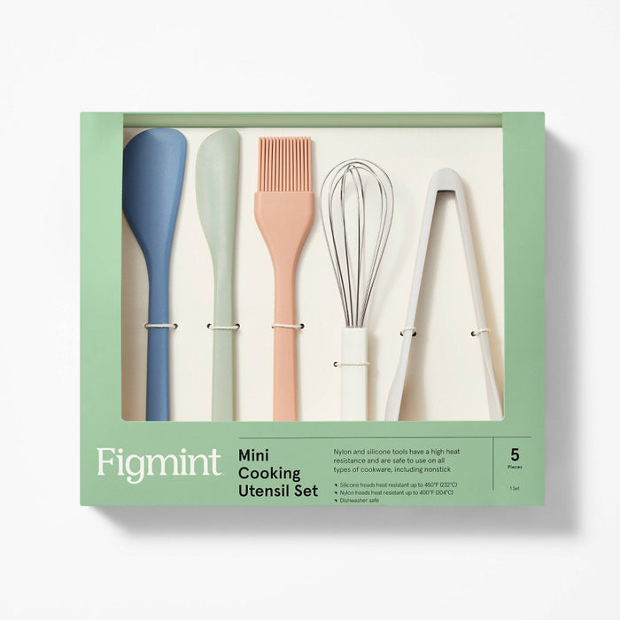 5pc Silicone Mini Kitchen Utensil Set - Figmint