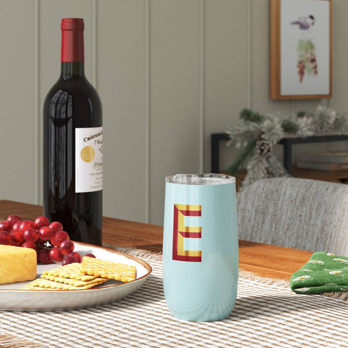 11.4oz Stainless Steel Double Wall Non-Vacuum Wine Tumbler with Slide Lid "E" Light Blue - Opalhouse