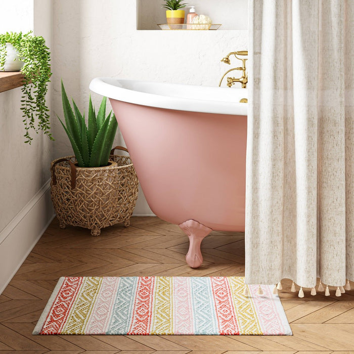 Banded Striped Bath Rug - Opalhouse