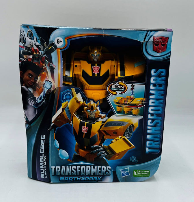 Transformers EarthSpark Spin Changer Bumblebee and Mo Malto SEE DETAILS