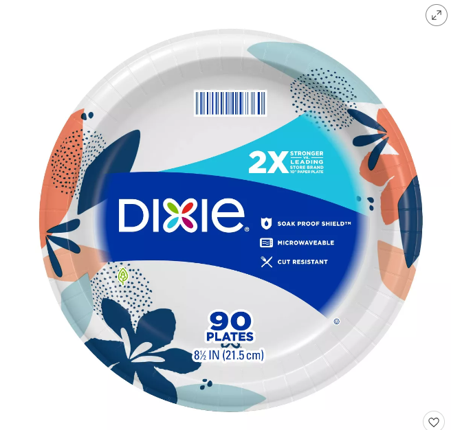 Dixie Everyday Dinner Paper Plates 8.5"