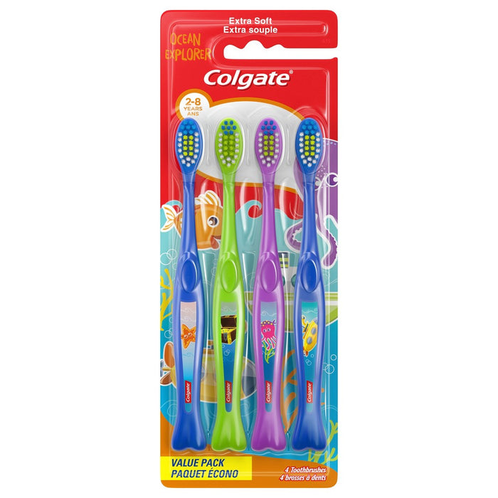 Colgate Kids Toothbrush Value Pack Ocean Explorer Extra Soft - 4ct