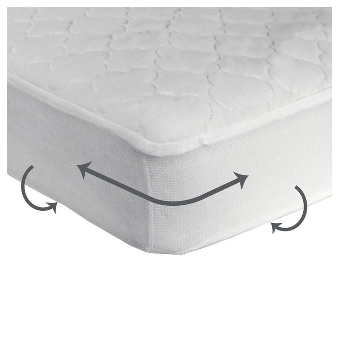 Sealy Cozy Dreams Waterproof Fitted Crib & Toddler Mattress Pad