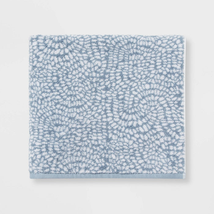 Performance Plus Bath Towel Light Blue Geo - Threshold