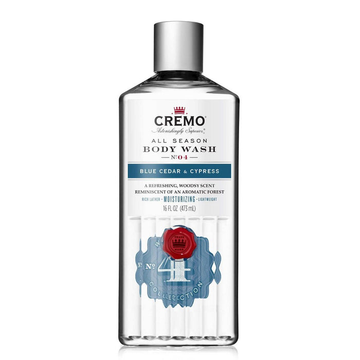 Cremo Blue Cedar & Cypress Body Wash - 16 fl oz