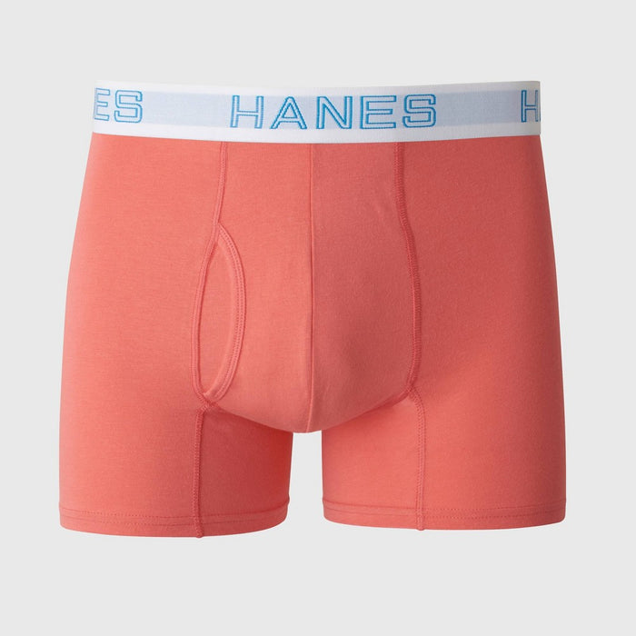 Hanes Originals Premium Men's Cotton Modal Stretch Comfort Flex Fit Trunks - Orange S