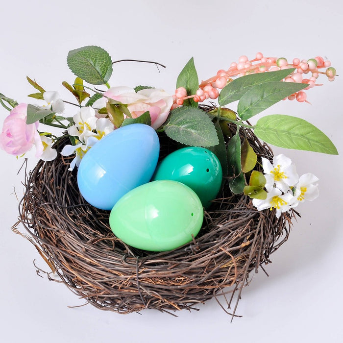 6ct Plastic Easter Eggs Cool Colorway Turquoise Green Blue - Spritz
