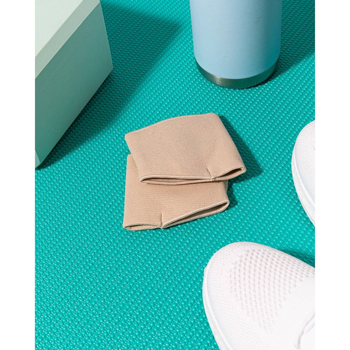 ZenToes Metatarsal Gel Pads for Ball of Foot Pain - Beige - M - 1 Pair