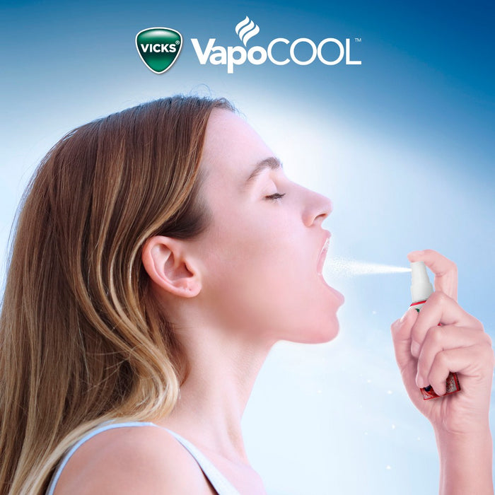 Vicks VapoCOOL Sore Throat Spray - Winterfrost - 6 fl oz