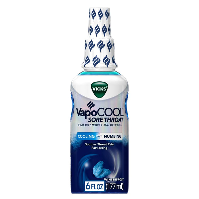 Vicks VapoCOOL Sore Throat Spray - Winterfrost - 6 fl oz