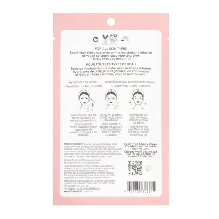 Pacifica Vegan Collagen Hydrate and Plump Facial Mask - 0.67 fl oz