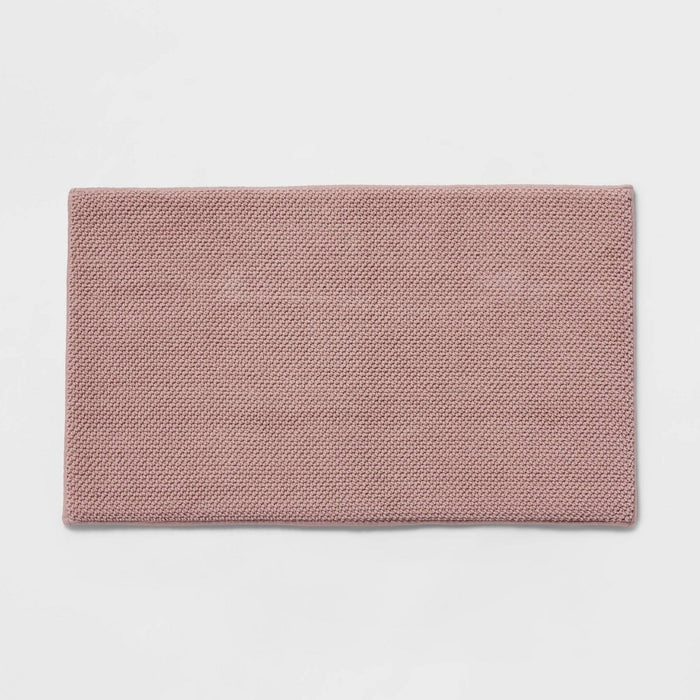 20"x34" Performance Plus Cotton Memory Foam Bath Rug Mauve - Threshold