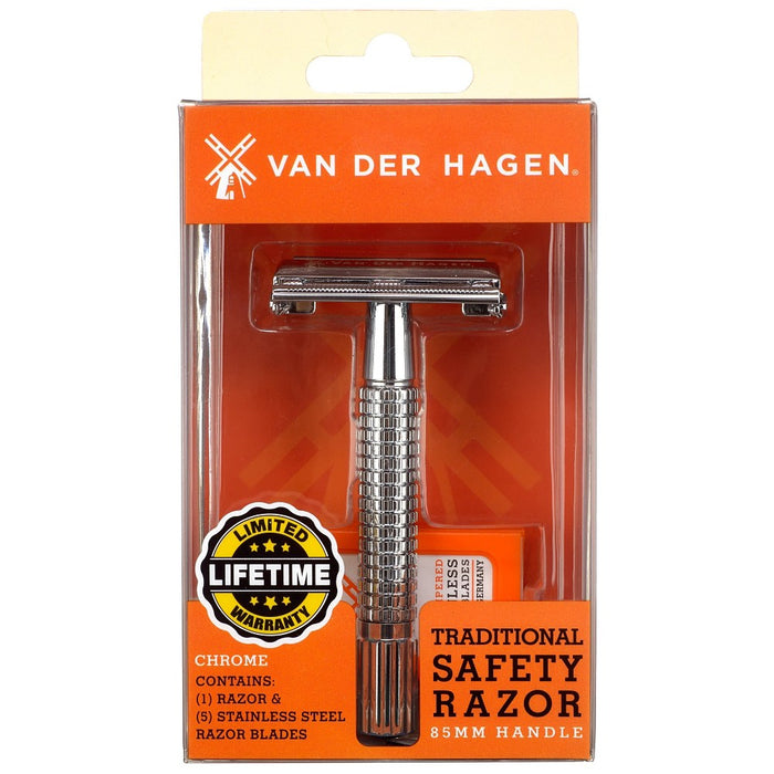 Van der Hagen Safety Razor with 5 Razor Blades