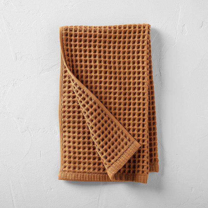 Waffle Hand Towel Warm Brown - Casaluna