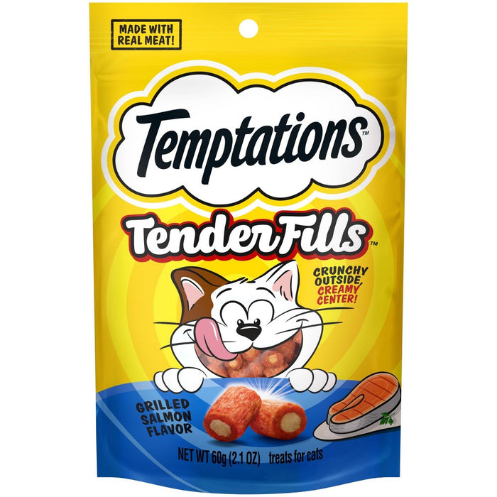 Temptations Tender Fills Roasted Salmon Cat Treat - 2.1oz