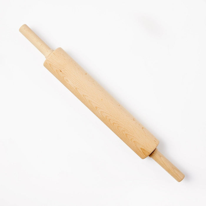 10" Wood Rolling Pin Light Brown - Figmint
