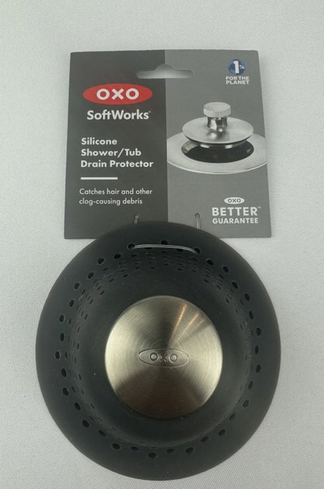 Shower and Bath Tub Drain Protector Gray - OXO
