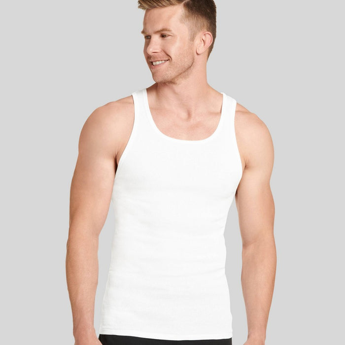 Jockey Generation Men's Stay New Cotton Tank 3pk - White M
