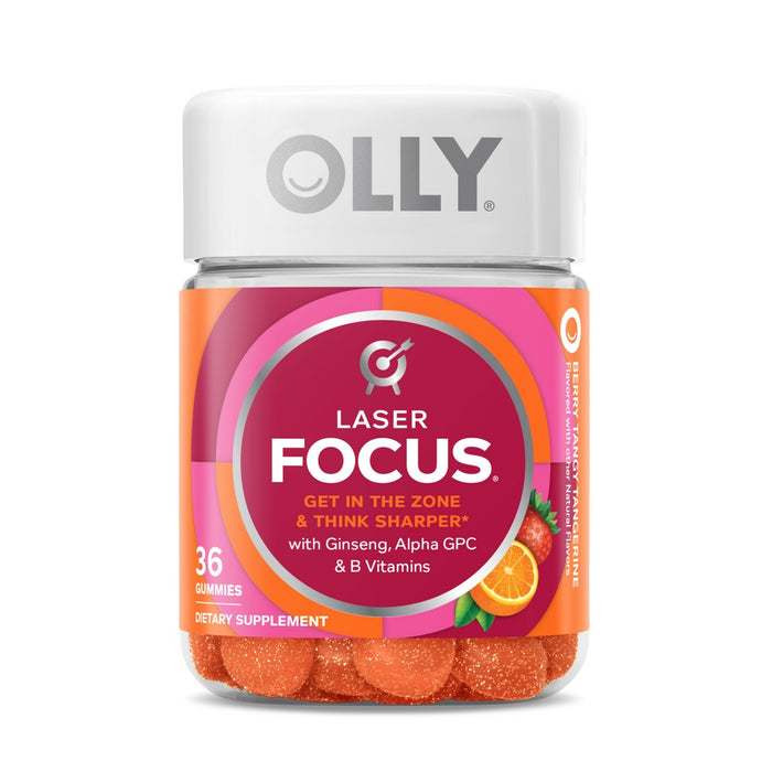 OLLY Laser Focus Gummies - Berry Tangy Tangerine - 36ct