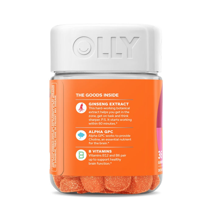 OLLY Laser Focus Gummies - Berry Tangy Tangerine - 36ct
