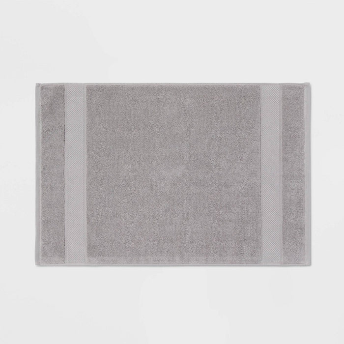 Performance Plus Towel Bath Mat Light Gray - Threshold
